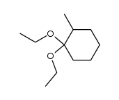 2-Methylcyclohexanone diethyl acetal Structure