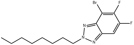 4-Bromo-5,6-difluoro-2-octyl-2H-benzo[d][1,2,3]triazole Structure