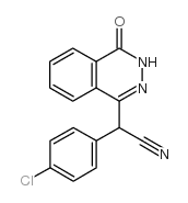 4-(P-氯-1-氰基苄基)-(2H)-酞嗪酮结构式