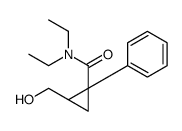rac N,N-diethyl-2-(hydroxyMethyl)-1-phenyl-cyclopropanecarboxamide结构式