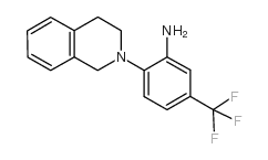2-(3,4-二氢异喹啉-2(1h)-基)-5-(三氟甲基)苯胺结构式