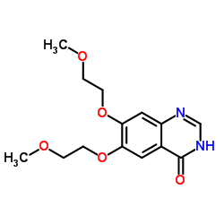 6,7-二甲氧乙氧基喹唑啉-4-酮结构式