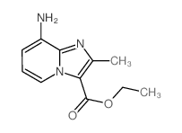 8-氨基-2-甲基咪唑并[1,2-a]吡啶-3-羧酸乙酯结构式