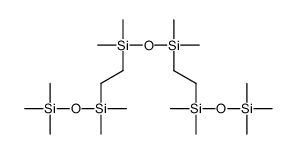 2-[dimethyl(trimethylsilyloxy)silyl]ethyl-[2-[dimethyl(trimethylsilyloxy)silyl]ethyl-dimethylsilyl]oxy-dimethylsilane结构式