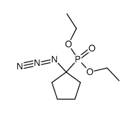 diethyl (1-azidocyclopentyl)phosphonate结构式