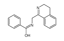 1-(苯甲酰胺)甲基-3,4-二氢异喹啉结构式