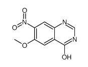 6-甲氧基-7-硝基喹唑啉-4(3h)-酮结构式