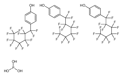 phosphorous acid,4-(1,1,2,2,3,3,4,4,5,5,6,6,6-tridecafluorohexyl)phenol Structure