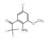 4-CHLORO-2-TRIFLUOROACETYL-6-METHOXYANILINE structure