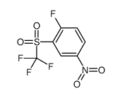 1-氟-4-硝基-2-[(三氟甲基)磺酰基]苯结构式