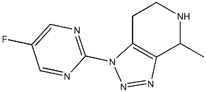 1-(5-fluoropyrimidin-2-yl)-4-methyl-4,5,6,7-tetrahydro-1H-[1,2,3]triazolo[4,5-c]pyridine Structure