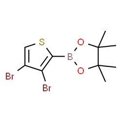 3,4-Dibromothiophene-2-boronic acid pinacol ester Structure