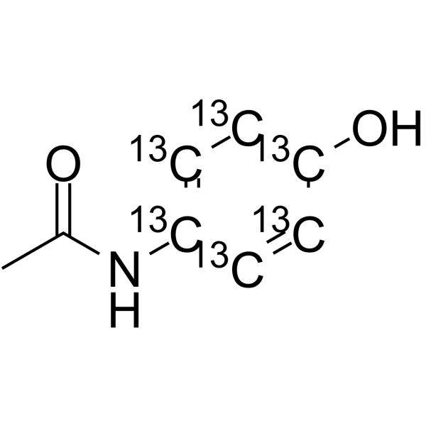 Acetaminophen-13C6 Structure