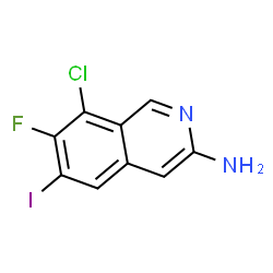 8-Chloro-7-Fluoro-6-Iodoisoquinolin-3-Amine Structure