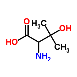 (R)-2-Amino-3-hydroxy-3-methylbutanoic acid Structure