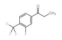 3′-氟-4′-(三氟甲基)苯乙酮结构式