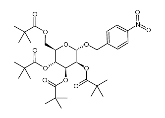4-nitrobenzyl tetra-O-pivaloyl-α-D-mannopyranoside结构式