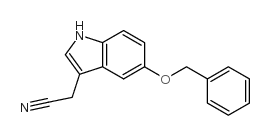 5-苄氧基吲哚-3-乙腈结构式