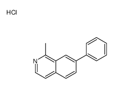 1-methyl-7-phenylisoquinolin-2-ium,chloride结构式