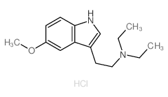 5-甲氧基-N,N-二乙基色胺结构式