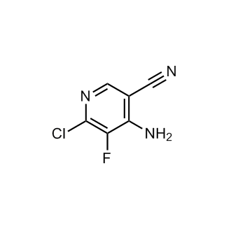 4-氨基-6-氯-5-氟烟腈结构式