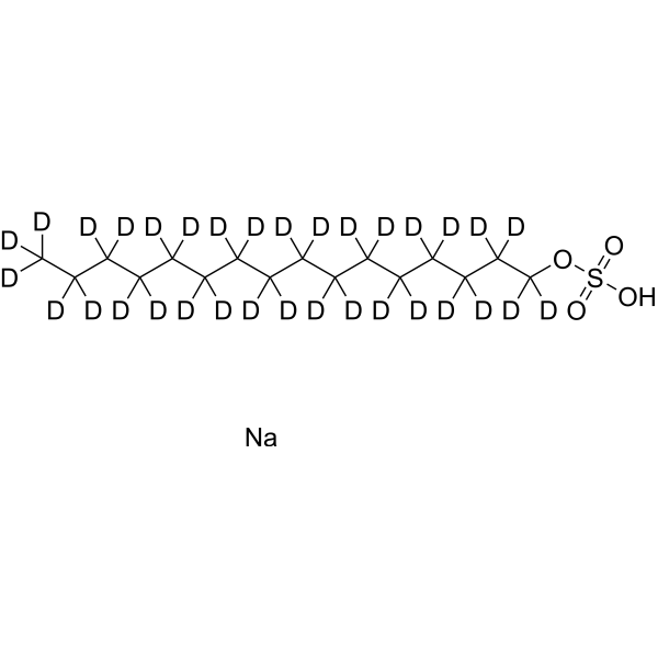 Sodium hexadecyl sulfate-d33结构式