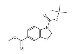 1-(叔丁基)5-甲基二氢吲哚-1,5-二羧酸酯结构式
