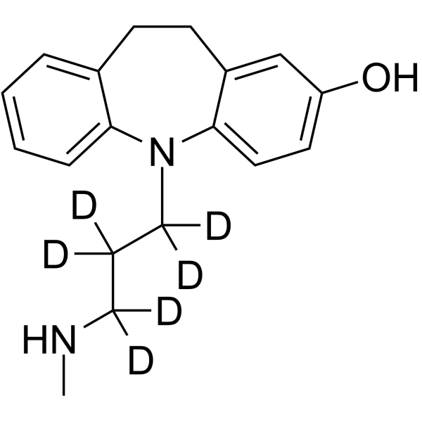 2-Hydroxy Desipramine-d6结构式