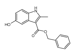 5-Hydroxy-2-methyl-1H-indole-3-carboxylic acid benzyl ester Structure