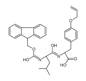 (2S)-2-[[(2S)-2-(9H-fluoren-9-ylmethoxycarbonylamino)-4-methylpentanoyl]amino]-3-(4-prop-2-enoxyphenyl)propanoic acid Structure