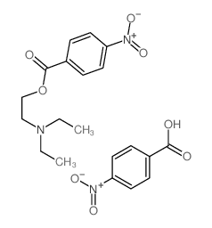 2-diethylaminoethyl 4-nitrobenzoate; 4-nitrobenzoic acid结构式