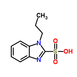 1-Propyl-1H-benzimidazole-2-sulfonic acid结构式
