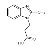 3-(2-甲基苯并咪唑-1-基)-丙酸结构式
