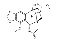 6α-acetoxy-3α,7-dimethoxy-crin-1-ene Structure