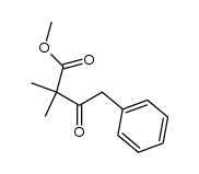 methyl 2,2-dimethyl-3-oxo-4-phenylbutanoate Structure