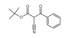 tert-butyl 2-cyano-3-oxo-3-phenylpropanoate Structure