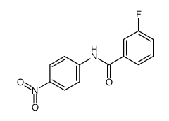 3-fluoro-N-(4-nitrophenyl)benzamide结构式