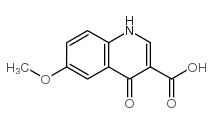 6-甲氧基-4-氧代-1,4-二氢喹啉-3-羧酸结构式