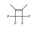 3,3,4,4-tetrafluoro-1,2-dimethyl-cyclobutene结构式