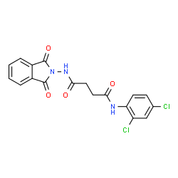N-(2,4-Dichlorophenyl)-N'-(1,3-dioxo-1,3-dihydro-2H-isoindol-2-yl)succinamide Structure