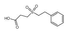 3-(2-phenyl-ethanesulfonyl)-propionic acid结构式