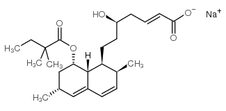 2,3-dehydrosimvastatin acid sodium salt Structure