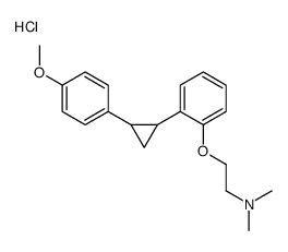 2-[2-[2-(4-methoxyphenyl)cyclopropyl]phenoxy]-N,N-dimethylethanamine,hydrochloride结构式