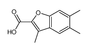 3,5,6-Trimethyl-1-benzofuran-2-carboxylic acid Structure