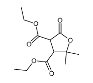 2,2-dimethyl-5-oxo-tetrahydro-furan-3,4-dicarboxylic acid diethyl ester Structure