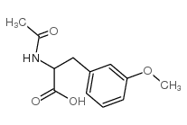 N-乙酰基-O-甲基-m-DL-酪氨酸结构式