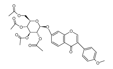 formononetin tetra-O-acetyl-β-D-glucopyranoside结构式