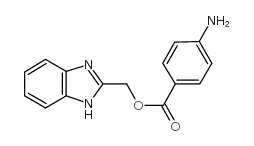 4-氨基苯甲酸-1H-苯并咪唑-2-甲酯结构式