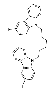 3-iodo-9-[6-(3-iodocarbazol-9-yl)hexyl]carbazole Structure