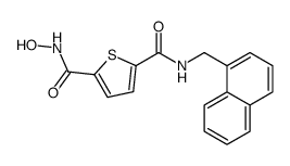 2-N-hydroxy-5-N-(naphthalen-1-ylmethyl)thiophene-2,5-dicarboxamide Structure
